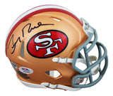 49ers Jerry Rice Authentic Signed Speed Mini Helmet Autographed PSA/DNA #AQ74667