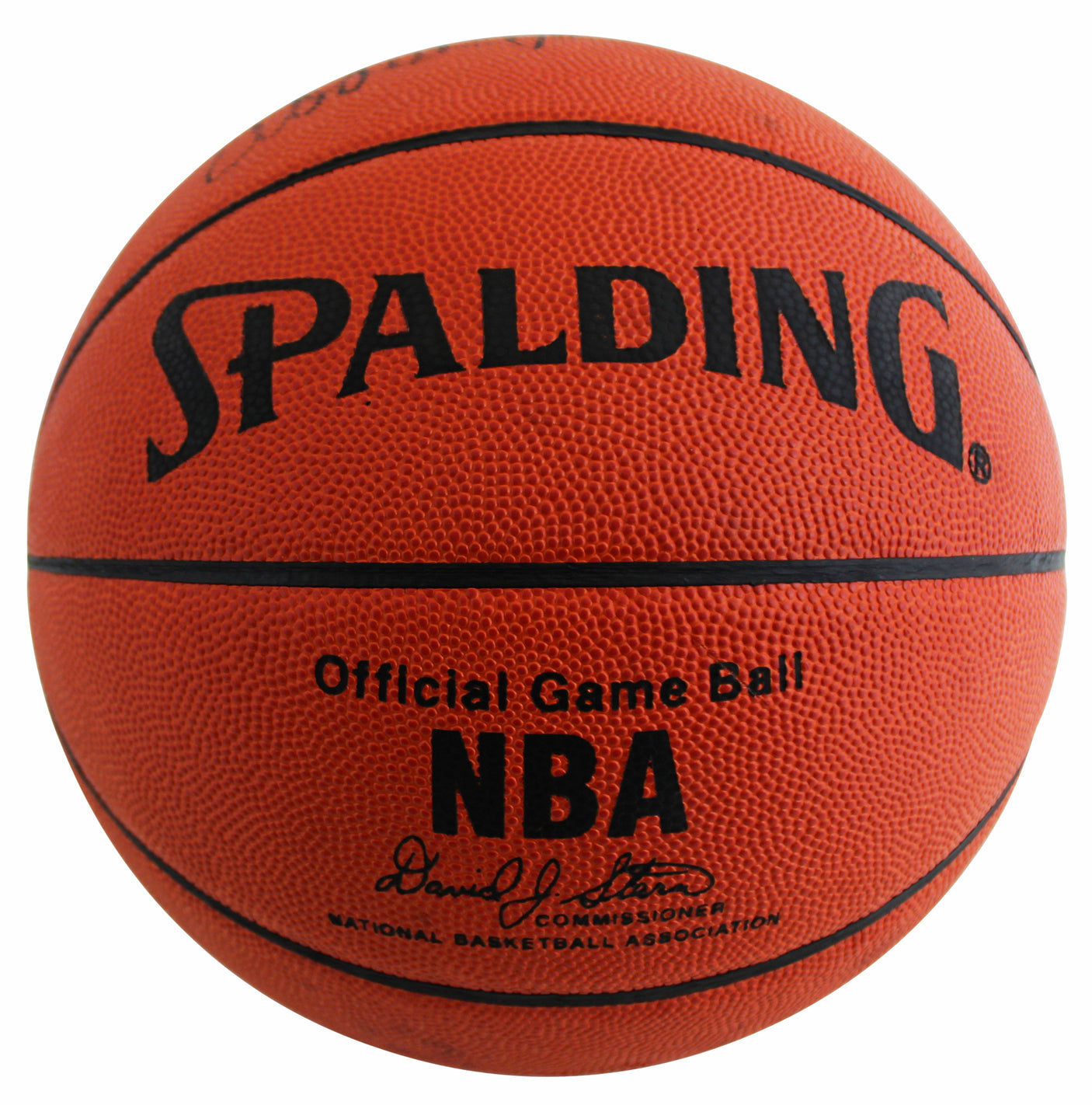 Kareem Abdul-Jabbar & Magic Johnson Signed Spalding Basketball BAS #3W027530