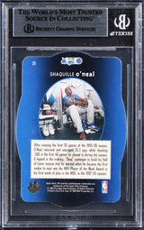 Magic Shaquille O'Neal Authentic Signed 1996 SPX #35 Card BAS Slabbed