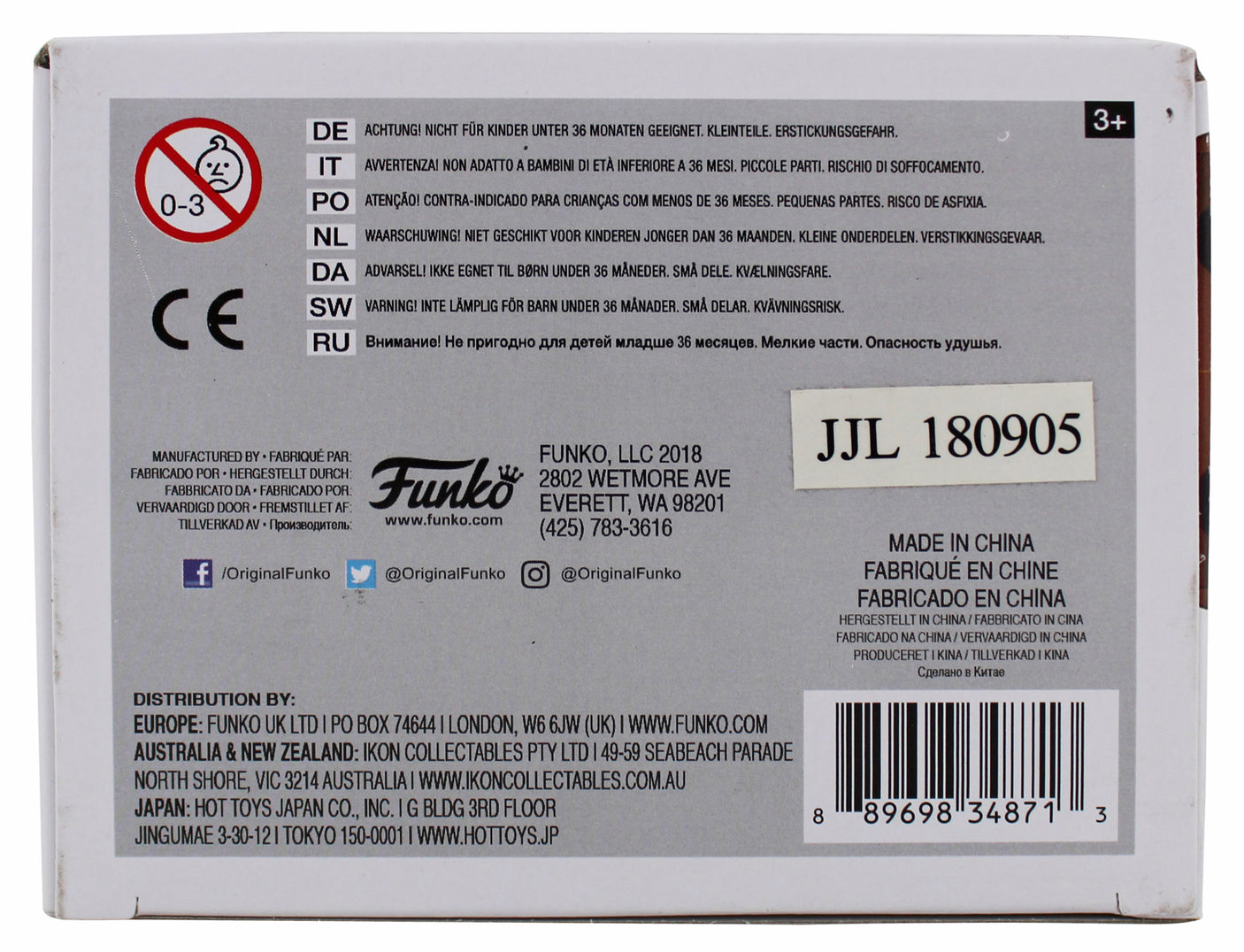 Reginald VelJohnson Die Hard Signed #668 Funko Pop Vinyl Figure w/ Blue Sig BAS