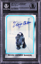 Kenny Baker Star Wars Signed 1980 Empire Strikes Back #229 Card BAS Slabbed 1