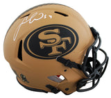 49ers Fred Warner Signed Salute To Service II F/S Speed Proline Helmet BAS