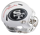 49ers Fred Warner Signed Salute To Service III Full Size Speed Rep Helmet BAS