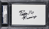 Tennessee Peyton Manning Signed 3x5 Index Card w/ Vintage Signature PSA Slabbed