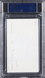 Tennessee Peyton Manning Signed 3x5 Index Card w/ Vintage Signature PSA Slabbed