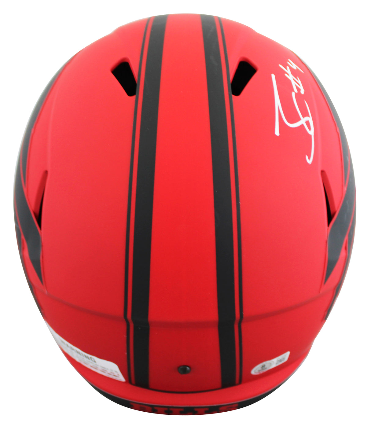 Bills James Cook Authentic Signed Rave Full Size Speed Rep Helmet BAS Witnessed