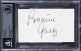 Lorraine Gary Jaws Authentic Signed 3x5 Index Card Autographed BAS Slabbed 1