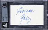 Lorraine Gary Jaws Authentic Signed 3x5 Index Card Autographed BAS Slabbed 2