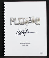 Charlie Sheen Platoon Authentic Signed Movie Script JSA Witness #WA456781