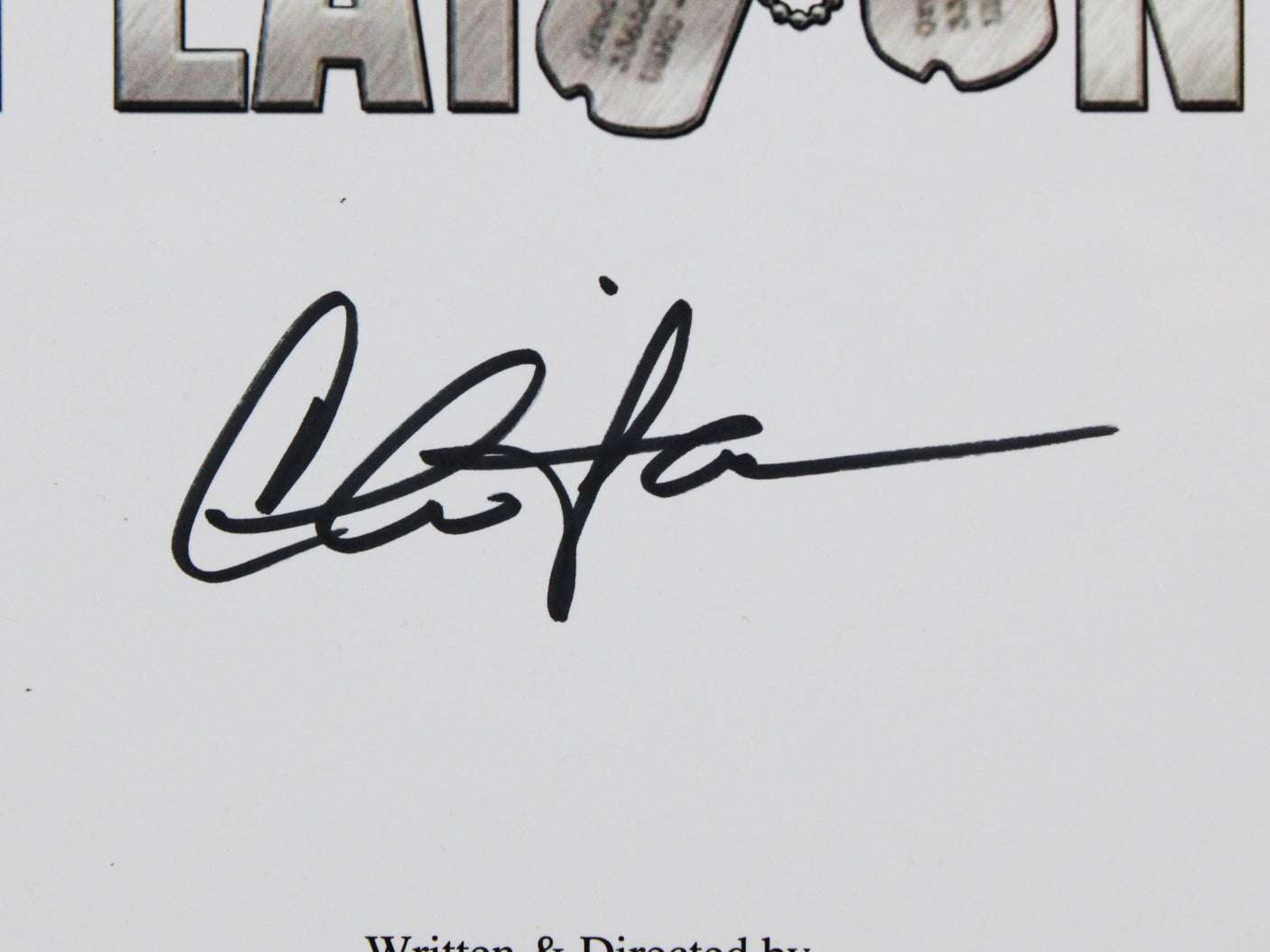 Charlie Sheen Platoon Authentic Signed Movie Script JSA Witness #WA456781