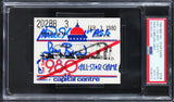 Magic Johnson & Larry Bird Signed 1980 NBA ASG Ticket Stub Auto 10! PSA/DNA Slab