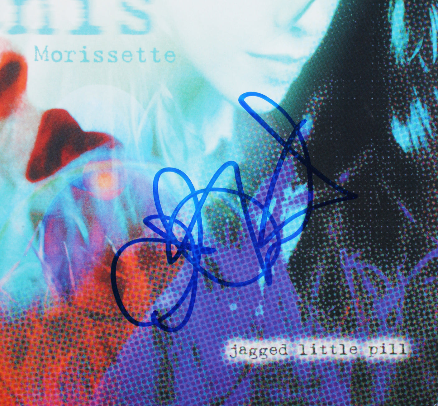 Alanis Morissette Signed Jagged Little Pill Album Cover W/ Vinyl BAS #BU08719