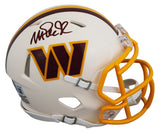 Commanders Magic Johnson Authentic Signed Retro Speed Mini Helmet BAS Witnessed