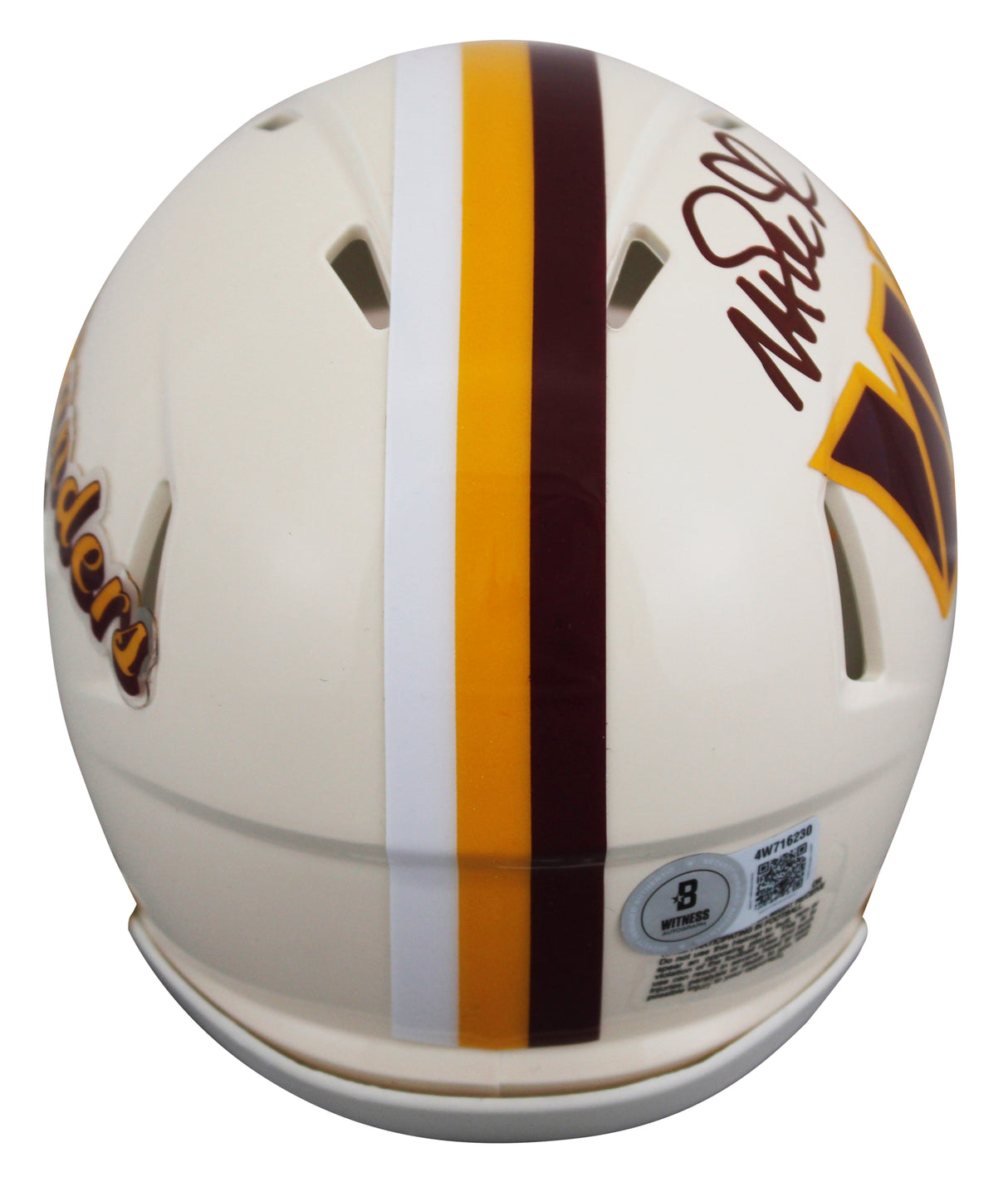 Commanders Magic Johnson Authentic Signed Retro Speed Mini Helmet BAS Witnessed