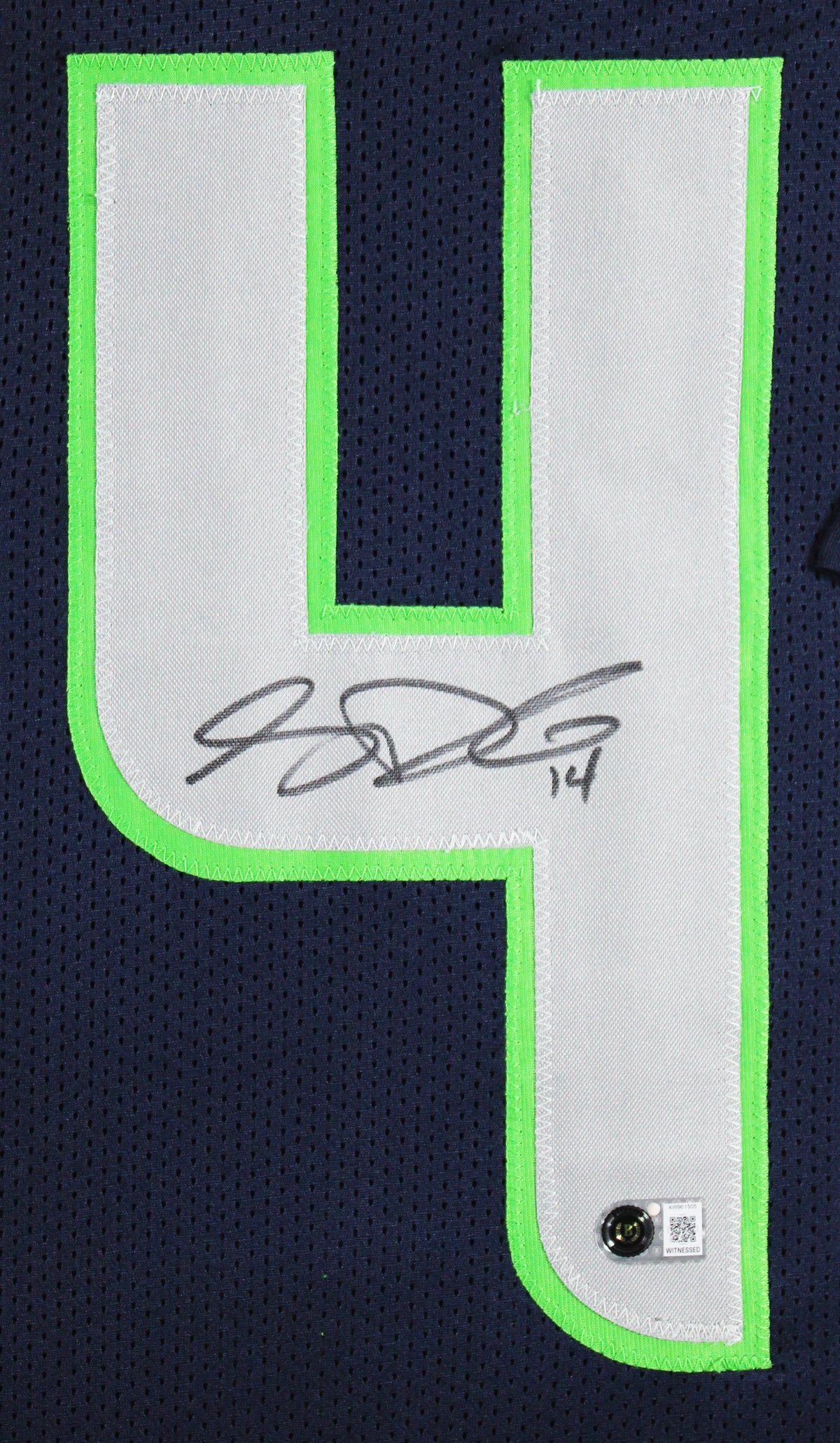 Sam Darnold Authentic Signed Navy Blue Pro Style Framed Jersey BAS Witnessed