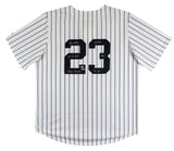 Don Mattingly "4x Insc" Signed White Pinstripe Majestic LE #11/23 Jersey Fan