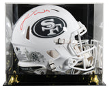 49ers Fred Warner Signed STS III Full Size Speed Proline Helmet W/ Case BAS