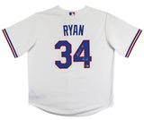 Rangers Nolan Ryan HOF 99 Authentic Signed White NIke Jersey Autographed BAS