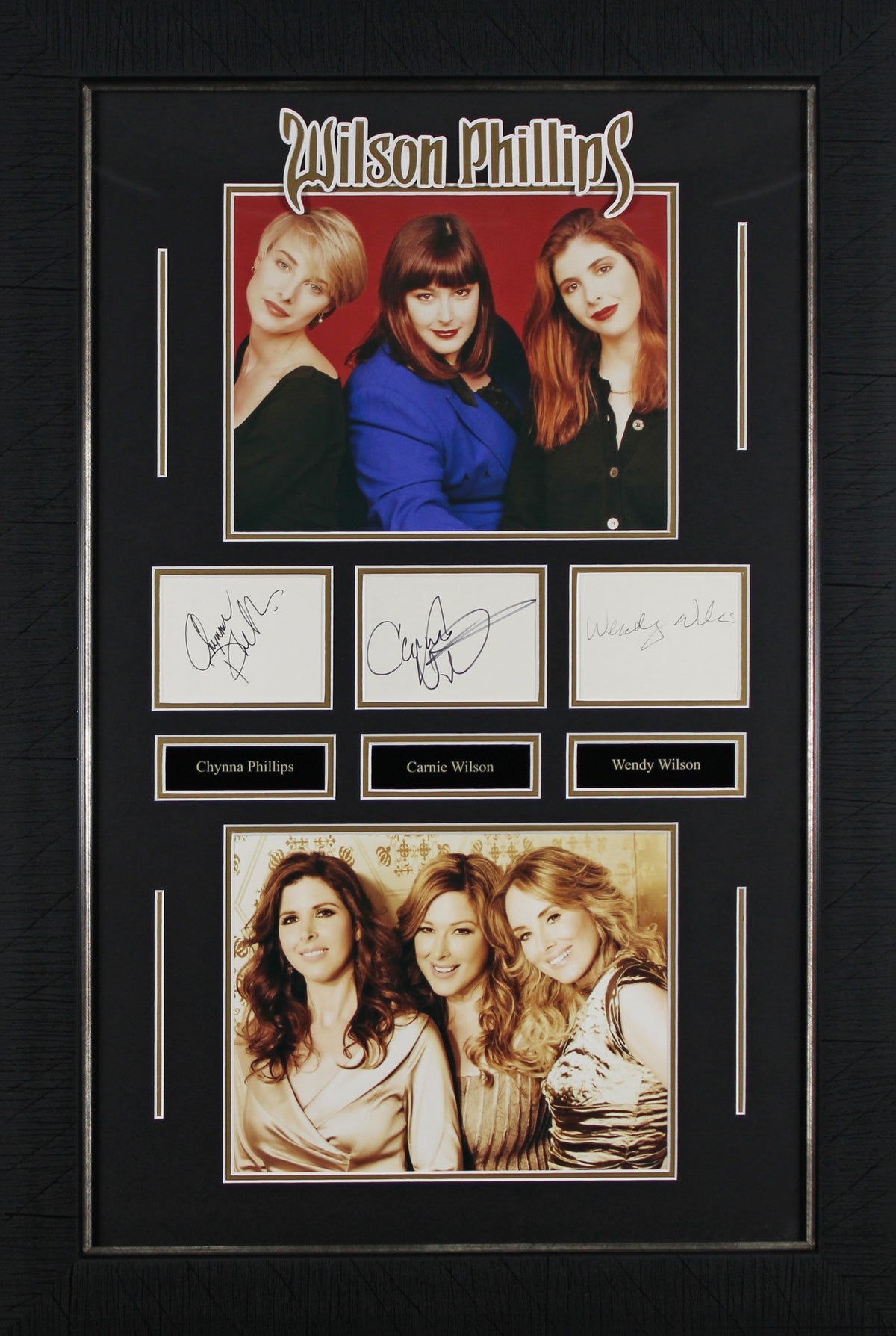 Wilson Phillips (3) Wendy, Chynna & Carnie Signed Framed Display BAS #AC26572