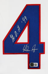 Rangers Nolan Ryan "HOF 99" Authentic Signed White Nike Framed Jersey BAS