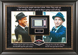 Frank Sinatra Authentic Signed & Framed Cut Signature PSA/DNA Slabbed