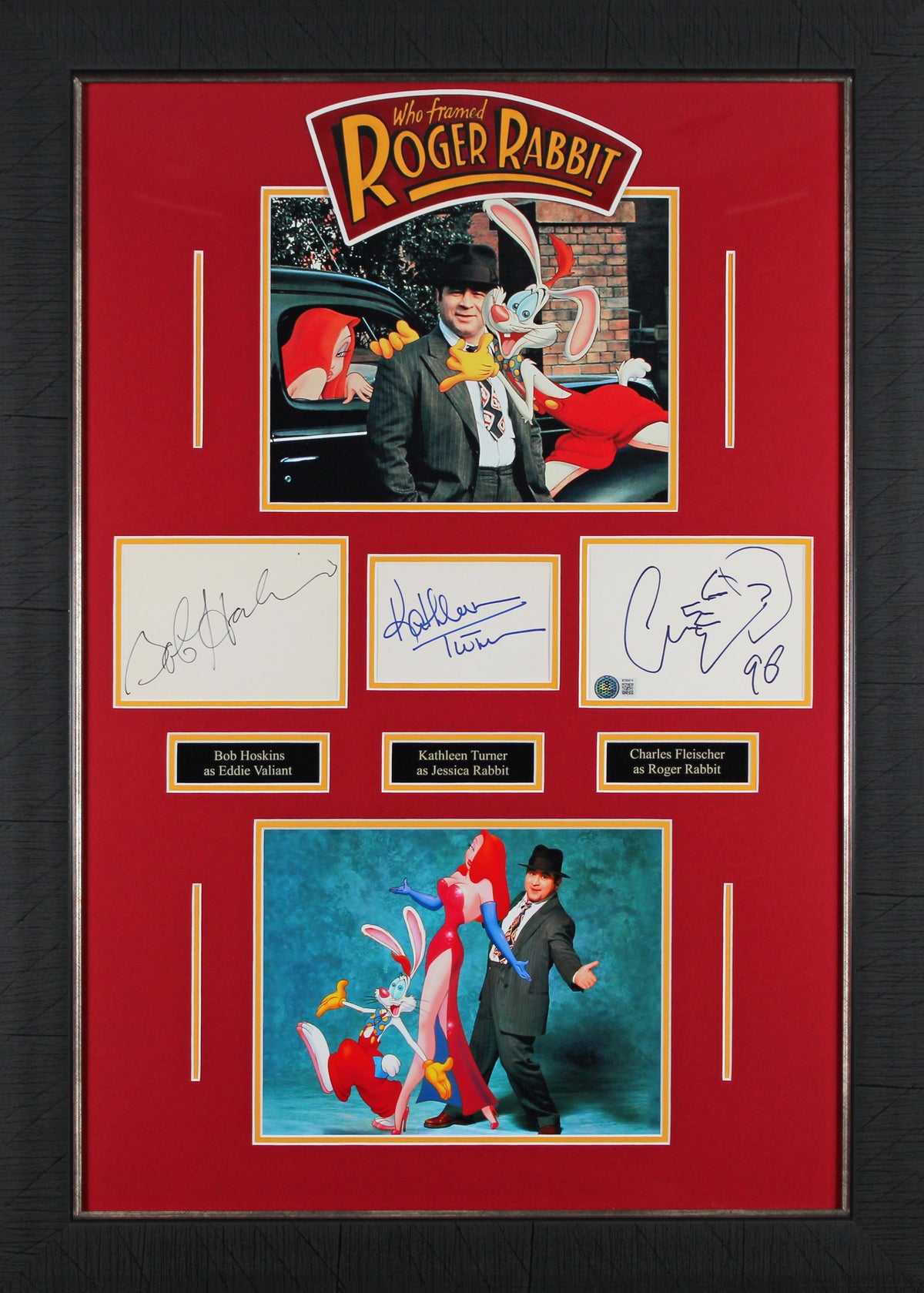 Who Framed Roger Rabbit (3) Turner, Fleisher & Hoskins Signed Framed Display BAS
