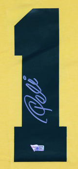 Pele Authentic Signed Brazil Yellow Jersey Autographed Fanatics #A788628