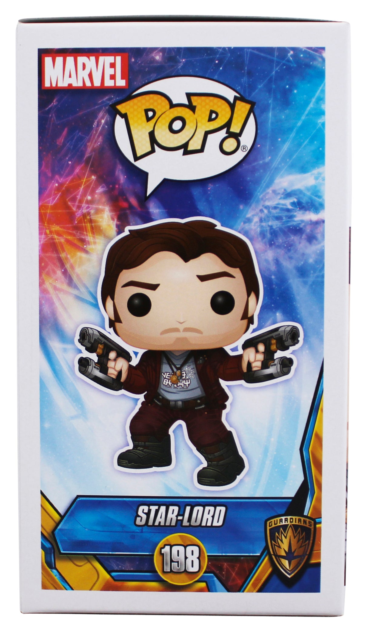 Chris Pratt Guardians of the Galaxy Signed #198 Funko Pop Figure BAS #BW46466