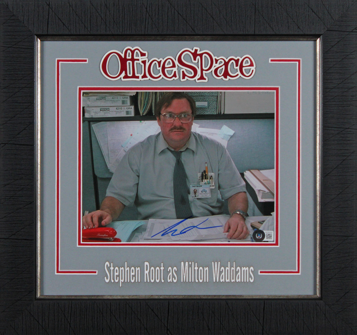 Stephen Root Office Space Authentic Signed 8x10 Framed Photo BAS #BC82052