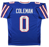 Keon Coleman Authentic Signed Blue Pro Style Jersey Autographed BAS Witnessed