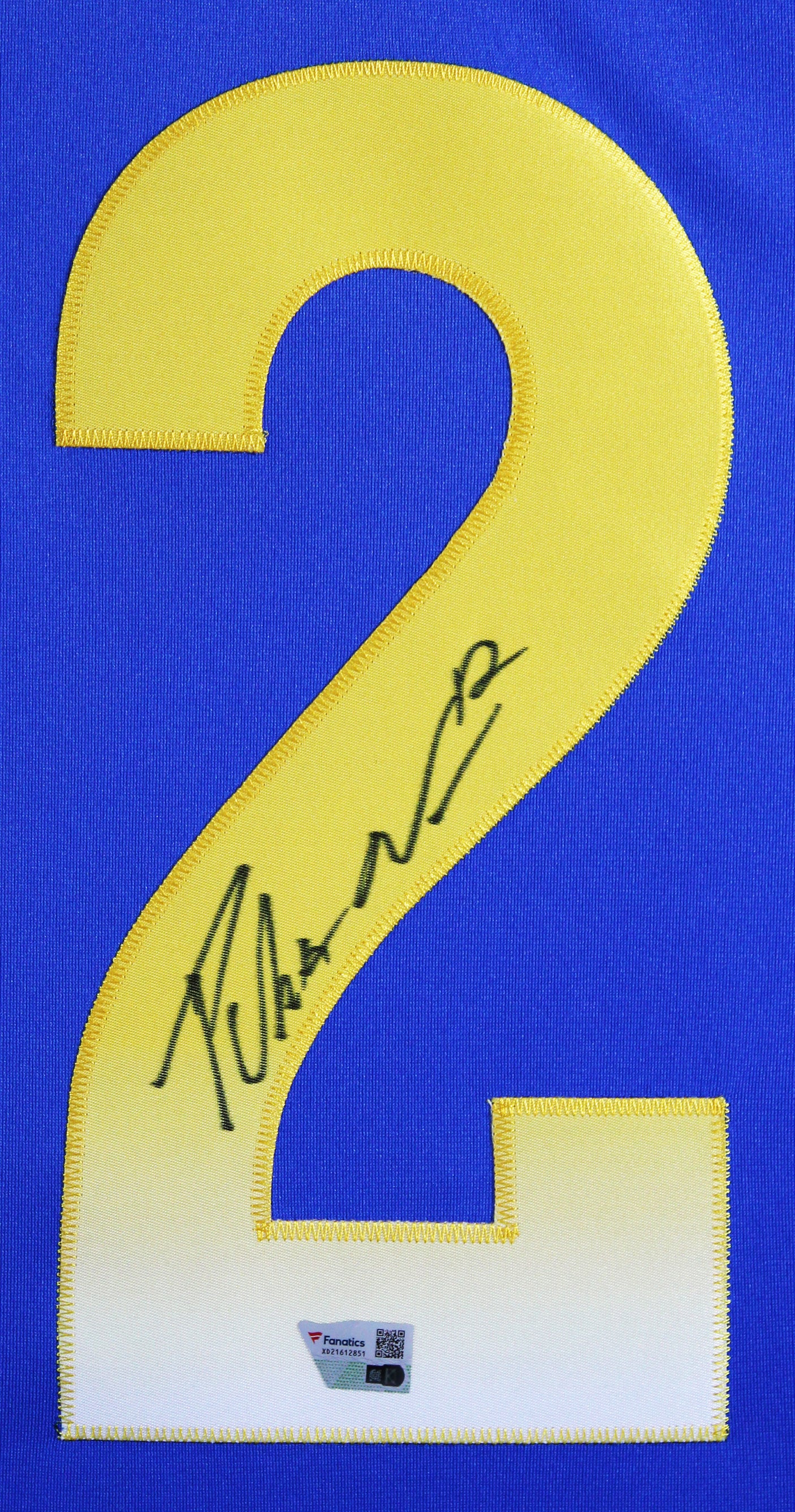 Rams Puka Nacua Authentic Signed Blue Nike Limited Framed Jersey Fanatics