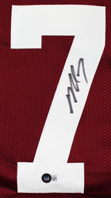 Virginia Tech Michael Vick Authentic Signed Maroon Pro Style Jersey BAS Witness