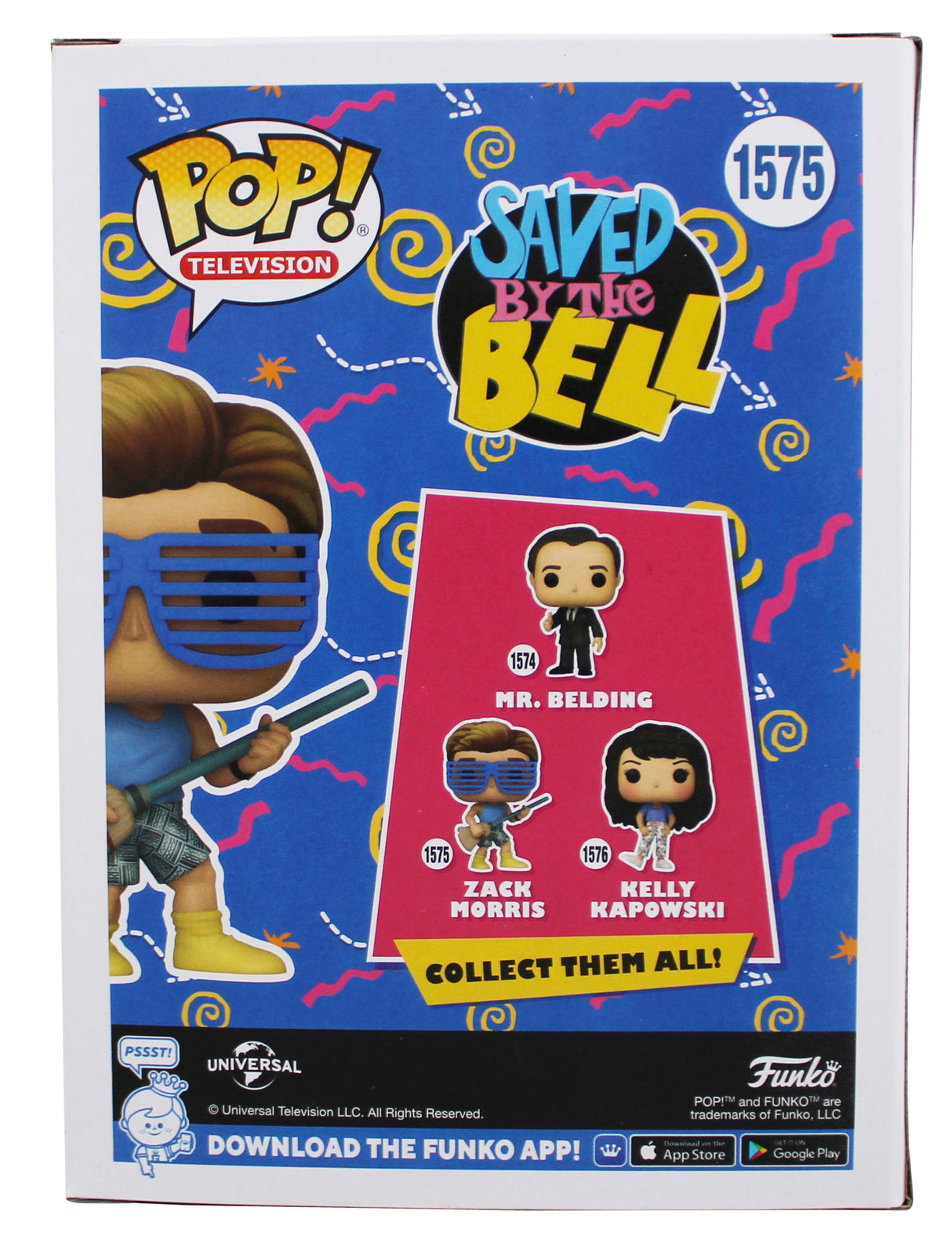 Mark-Paul Gosselaar Saved By The Bell "Zack" Signed #1575 Funko Pop Figure BAS 2