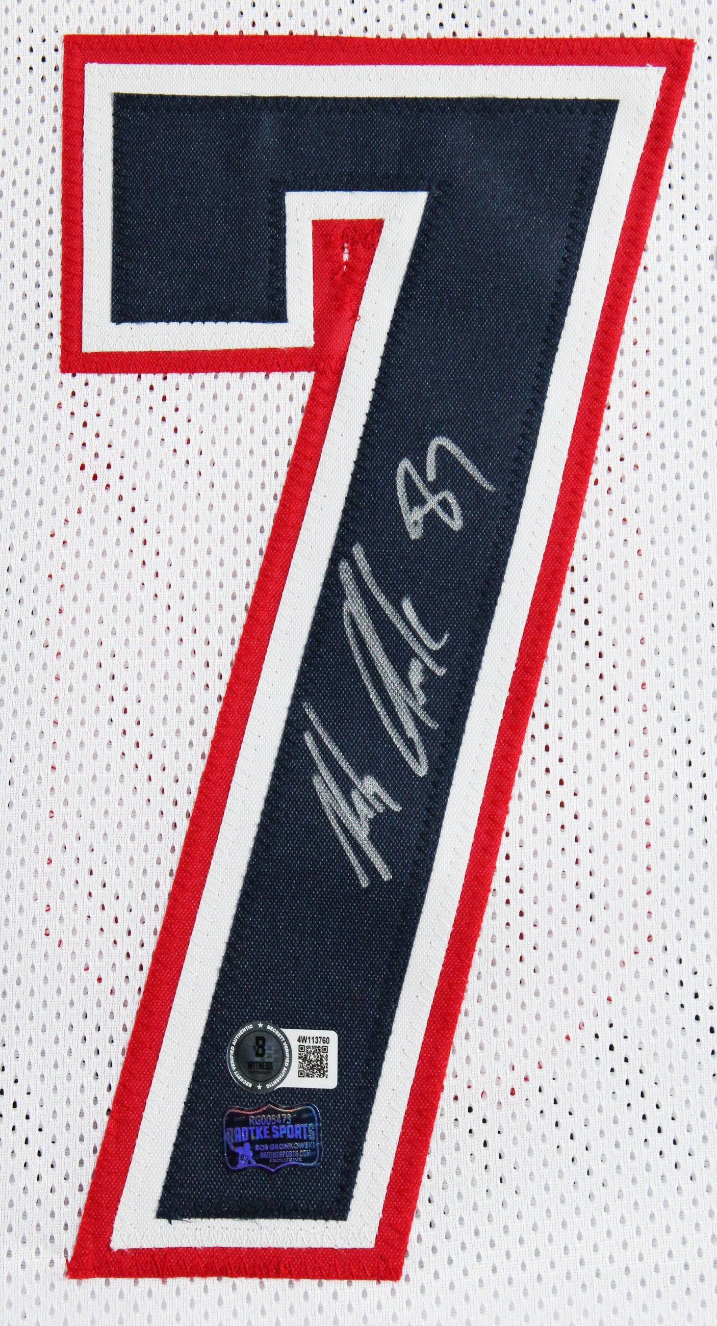 Rob Gronkowski Authentic Signed White Pro Style Framed Jersey BAS Witnessed