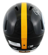 Steelers Rocky Bleier "2x Insc" Signed Full Size Speed Rep Helmet BAS Witnessed