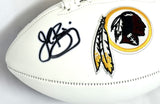 John Riggins Autographed Washington Logo Football- Beckett W