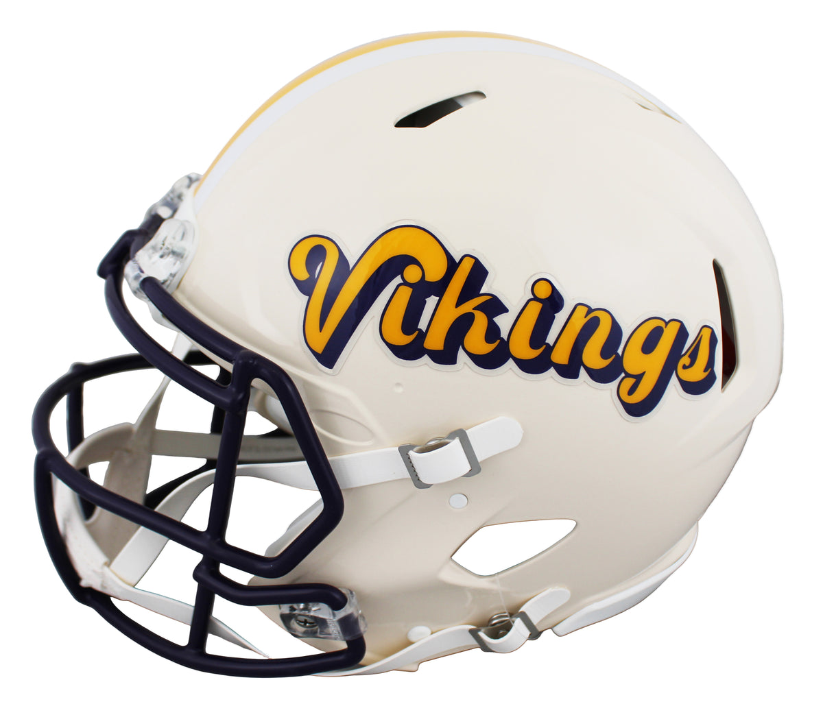 Vikings Adrian Peterson Signed Retro Full Size Speed Proline Helmet BAS Witness