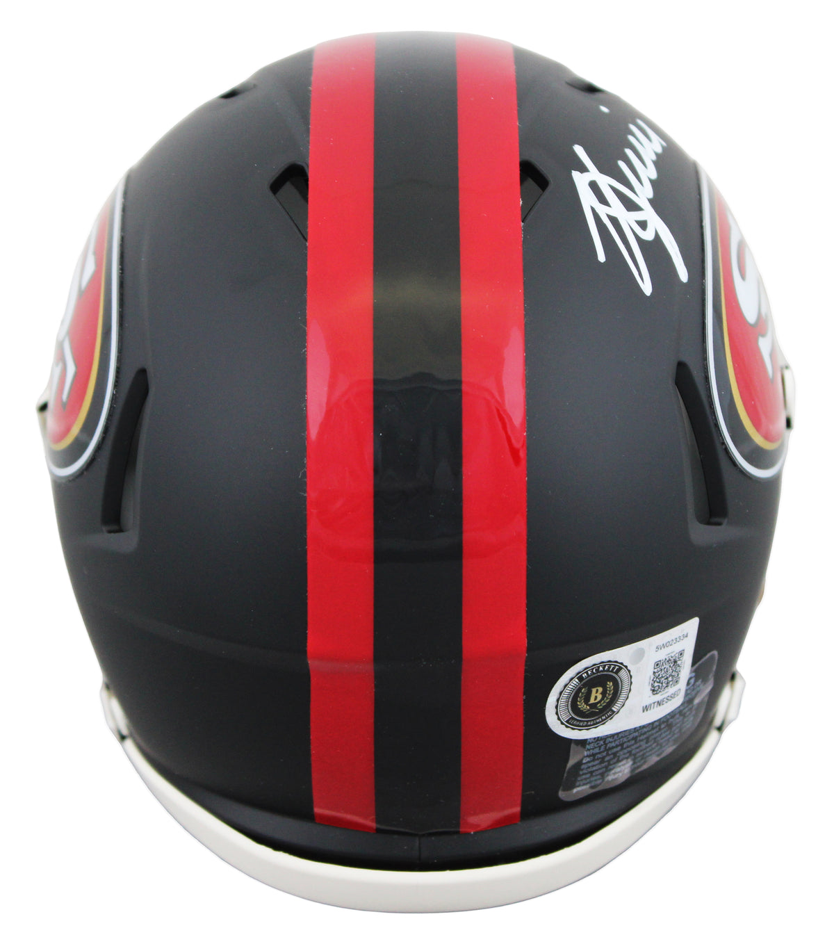 49ers Kyle Juszczyk Signed Rivalries Speed Mini Helmet W/ Case BAS Witnessed