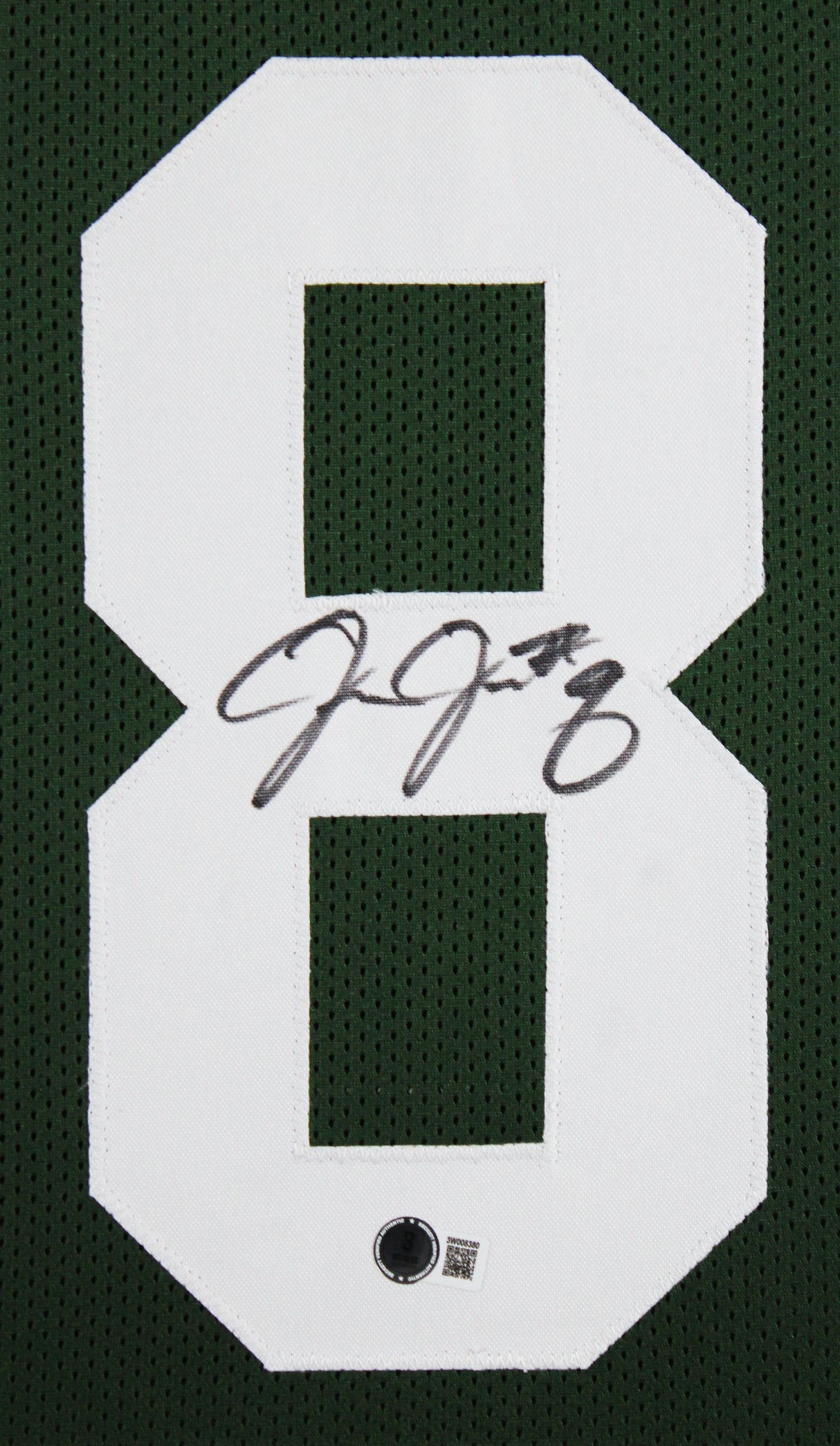 Josh Jacobs Authentic Signed Green Pro Style Framed Jersey BAS Witnessed