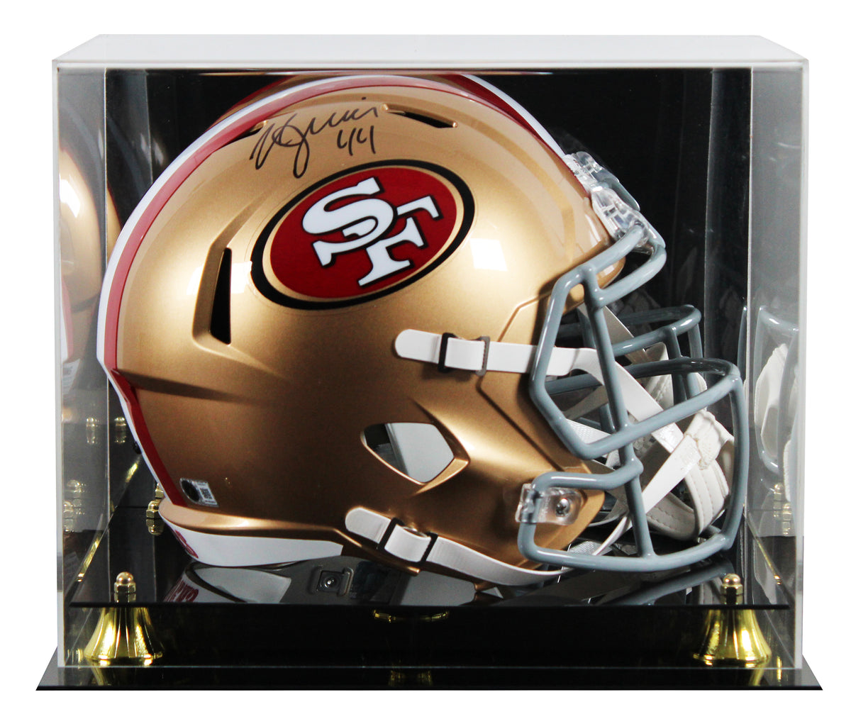 49ers Kyle Juszczyk Signed Full Size Speed Rep Helmet W/ Case BAS Witnessed