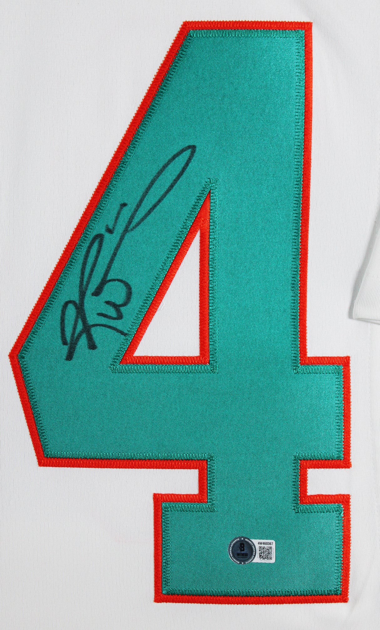 Dolphins Ricky Williams Signed White Nike Limited Framed Jersey BAS Witnessed 2