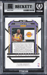 Lakers Shaquille O'Neal Authentic Signed 2022 Panini Prizm #297 Card BAS Slabbed