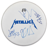 Metallica (4) Hetfield, Ulrich, Hammett +1 Signed 15 Inch Drum Head BAS #AD04336