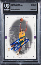 Lakers Shaquille O'Neal Authentic Signed 1998 SP Authentic #46 Card BAS Slabbed
