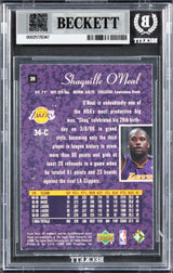 Lakers Shaquille O'Neal Authentic Signed 1999 SP Authentic #39 Card BAS Slabbed