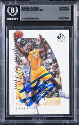 Lakers Shaquille O'Neal Authentic Signed 1999 SP Authentic #39 Card BAS Slab 2