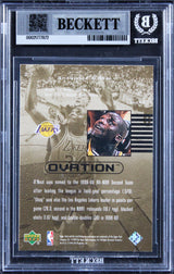 Lakers Shaquille O'Neal Authentic Signed 1999 UD Ovation #27 Card BAS Slabbed