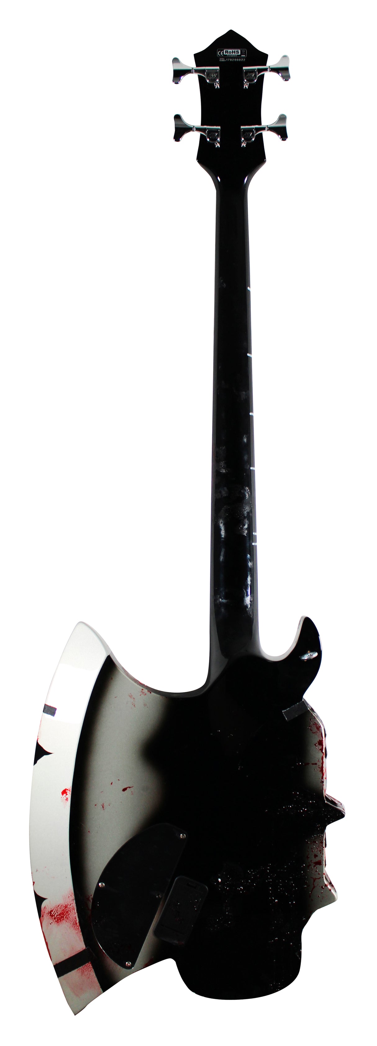 Gene Simmons Authentic Signed & Inscribed Stage Used Axe Guitar & Case BAS LOA