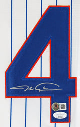 Mets Jacob deGrom Authentic Signed White Nike Jersey Autographed BAS #BU43482