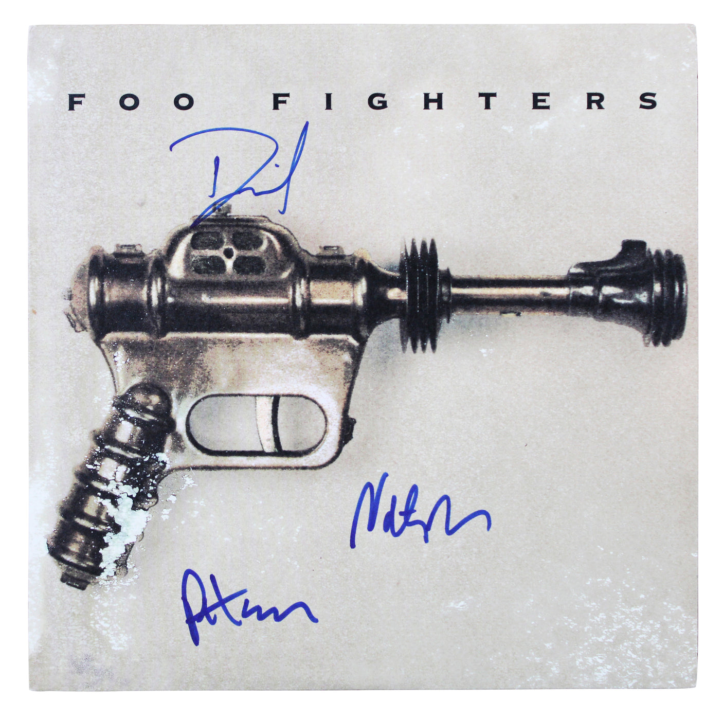 Foo Fighters (3) Grohl, Smear, & Mendel Signed Album Cover W/ Vinyl BAS #AE02796